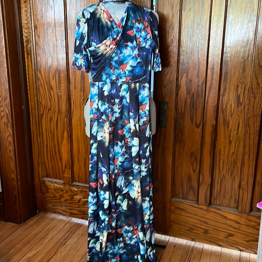 Faux wrap dress